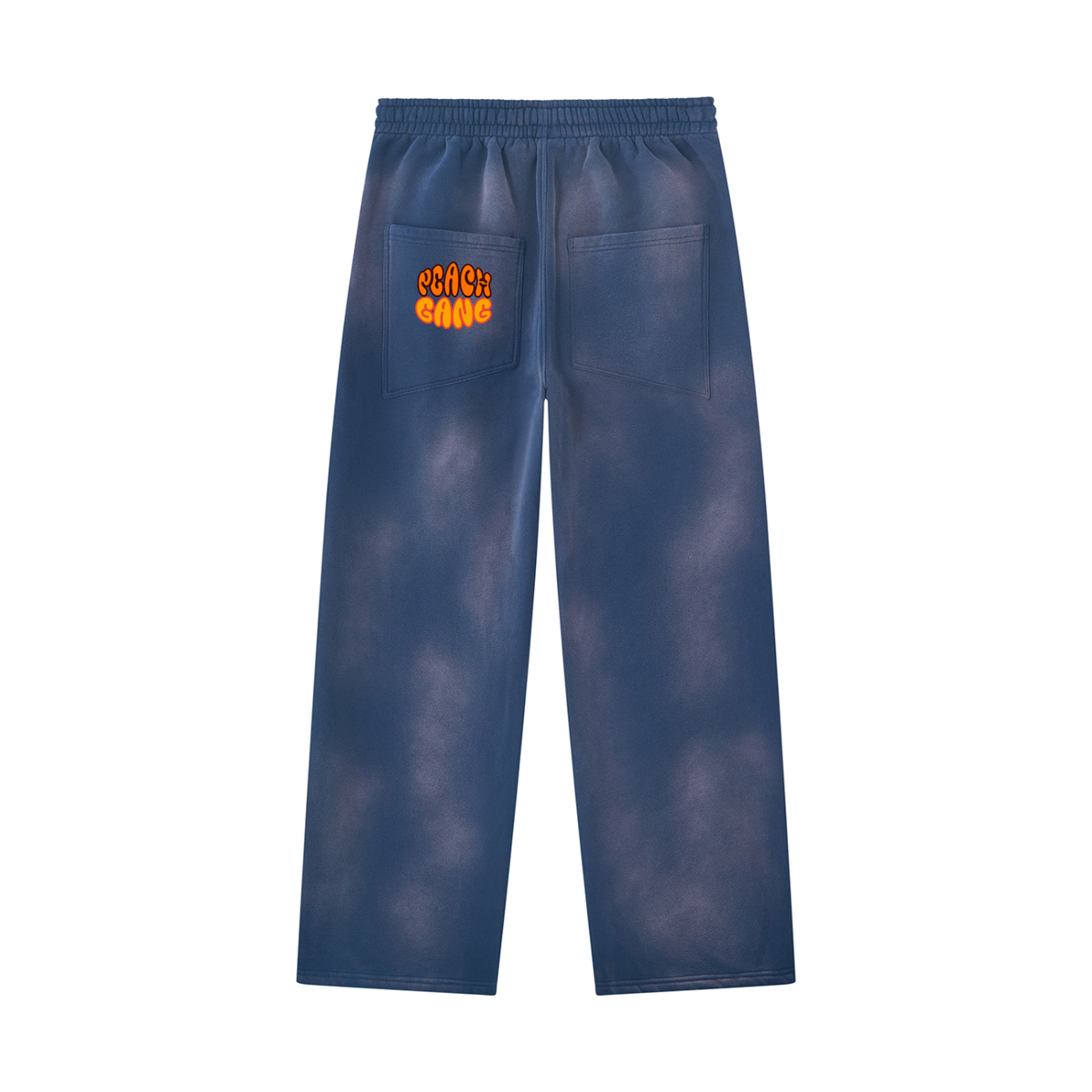 Unisex Sunfade Wide Leg Fleece Peach Gang Sweatpants