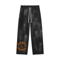 Unisex Sunfade Wide Leg Fleece Peach Gang Sweatpants