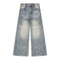 Women’s Vintage Wash Wide Leg Denim Foundation Jeans