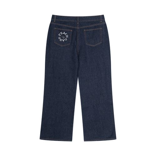 Men's Vintage Wash Denim Peach Pit Jeans