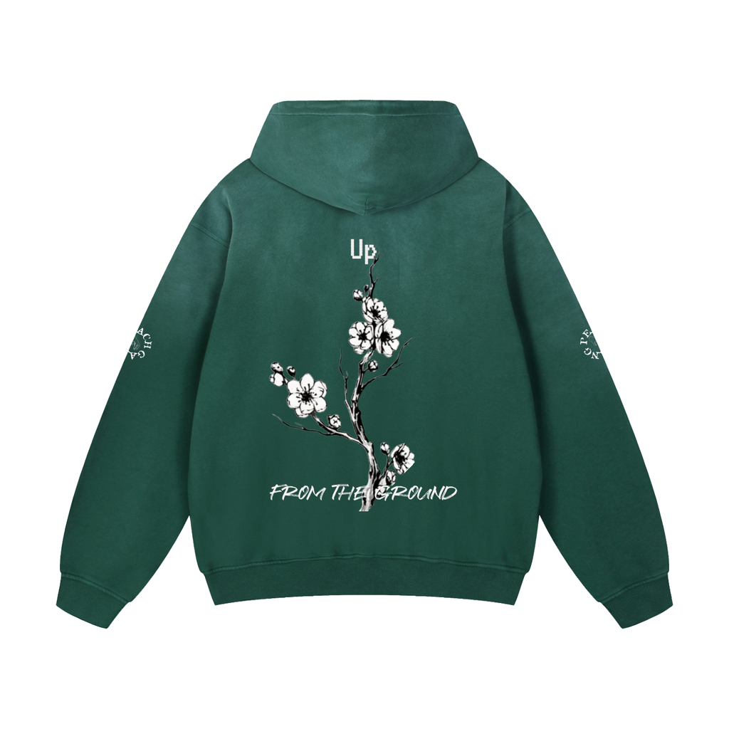 Heavyweight Sunfade Oversized Peach Gang Harvest Hoodie