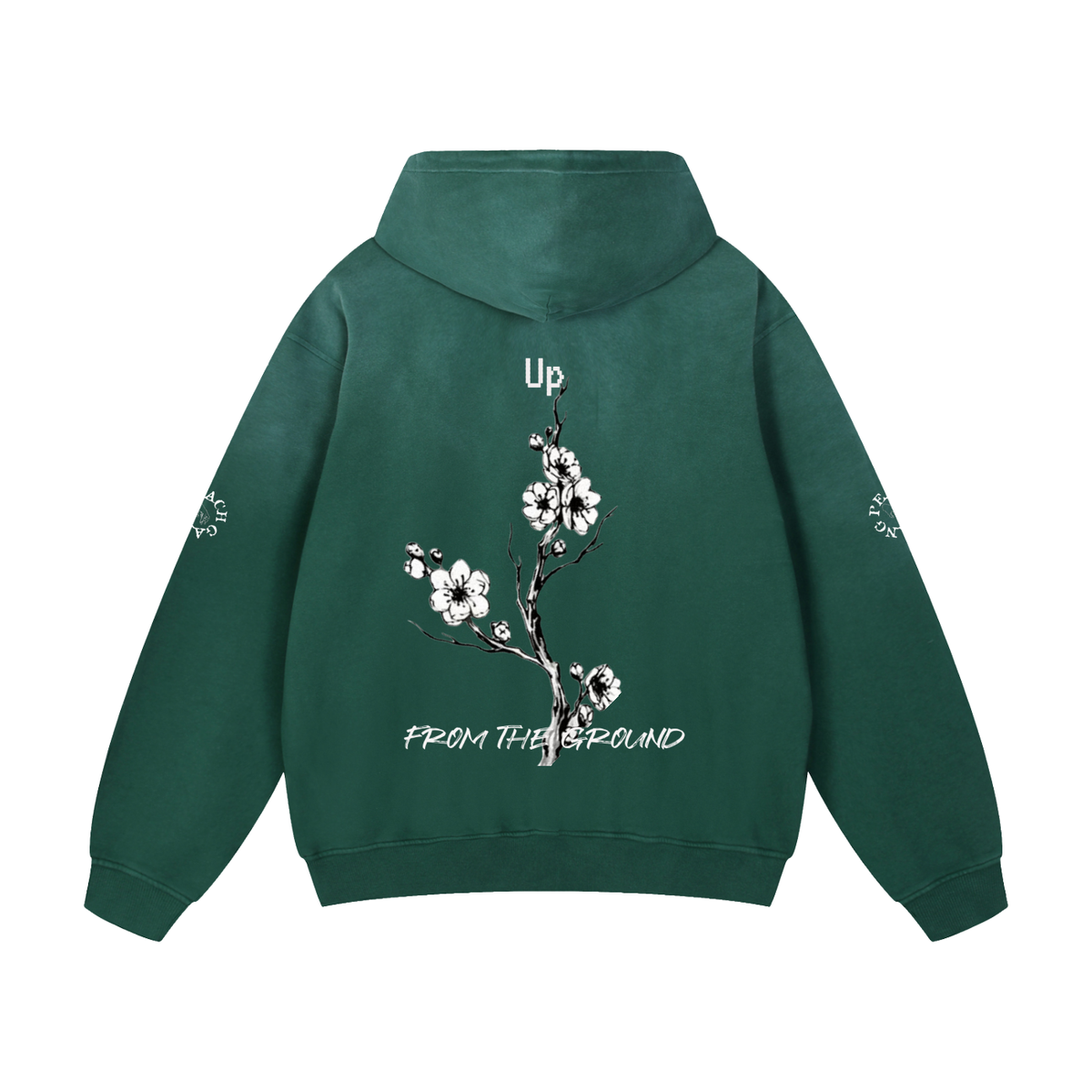 Heavyweight Sunfade Oversized Peach Gang Harvest Hoodie