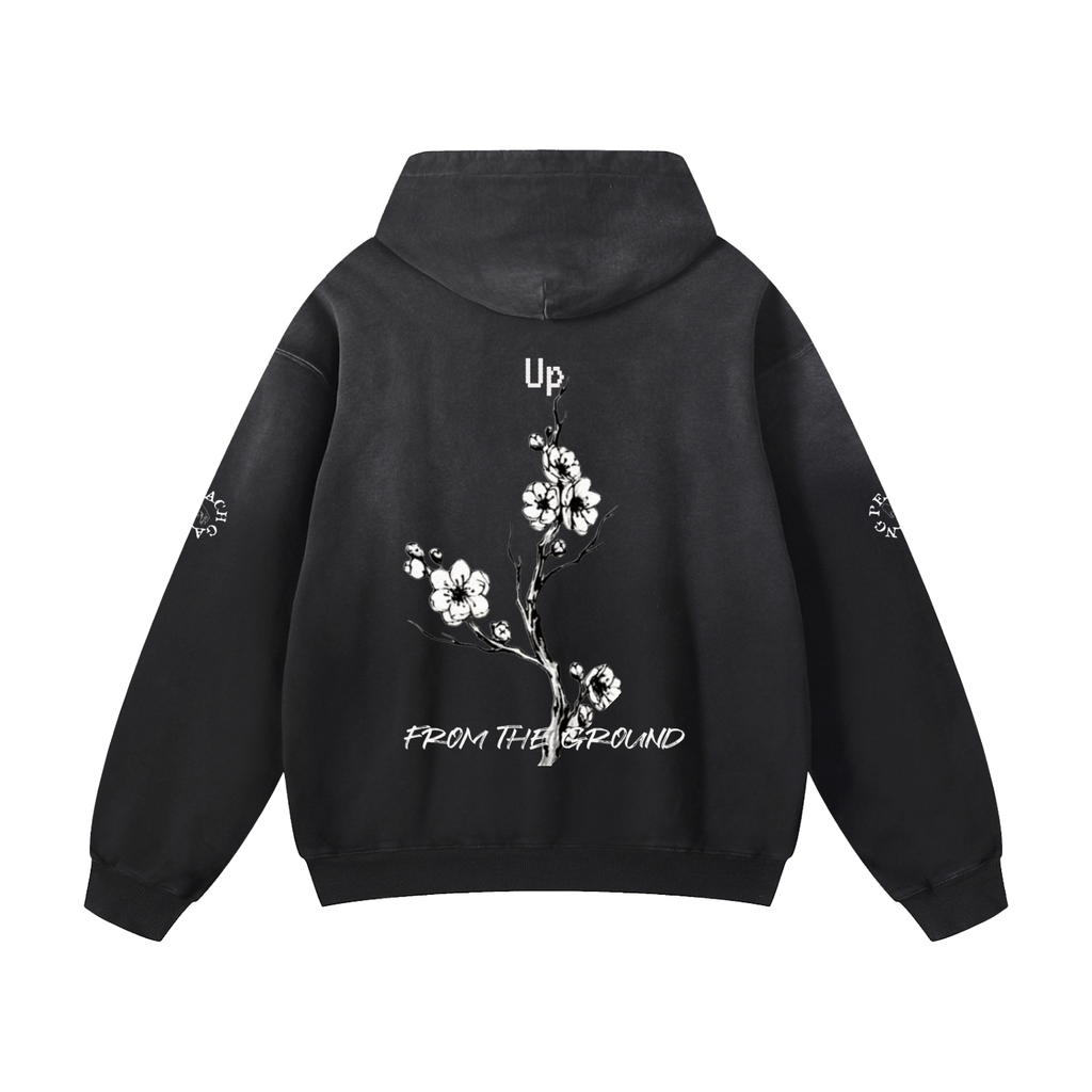 Heavyweight Sunfade Oversized Peach Gang Harvest Hoodie