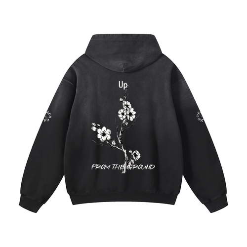 Heavyweight Sunfade Oversized Peach Gang Harvest Hoodie