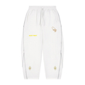 Unisex Piping Fleece Barrel Leg Peach Faith Sweatpants